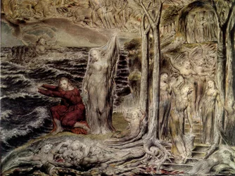 Blake De antro nympharum Tempera Arlington Court Devon